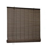 Jaluzea din bambus pentru fereastra, 90 x 180 cm, Maro inchis