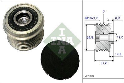 INA 535 0217 10 Sistem roata libera, generator foto