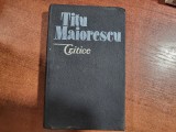 Critice de Titu Maiorescu