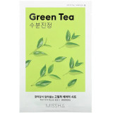 Cumpara ieftin Masca de fata cu extract de ceai verde, efect de hidratare și detoxifiere, Missha Airy Fit Sheet Mask Green Tea, 19g