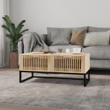 vidaXL Măsuță de cafea, 80x40x35 cm, lemn prelucrat și fier 352102