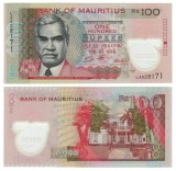 MAURITIUS █ bancnota █ 100 Rupees █ 2024 █ P-65A █ POLYMER █ UNC █ necirculata