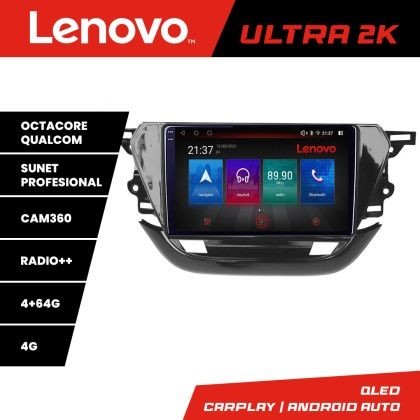 Navigatie Opel Corsa F 2019- Android radio gps internet 8 core QLED Qualcomm 4+64 360 Lenovo CarStore Technology