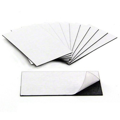 Folie magnetica autoadeziva 100 x 75 mm, grosime 0,4 mm, set de 192 bucati foto
