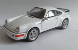 Macheta Porsche 911 turbo (964) 1990 alb - Welly 1/36
