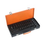 Cumpara ieftin Trusa tubulare 1 2, 27 piese hexagonale lungi si scurte, chrome vanadium, 8-24mm, prelungitor si 2 extensii