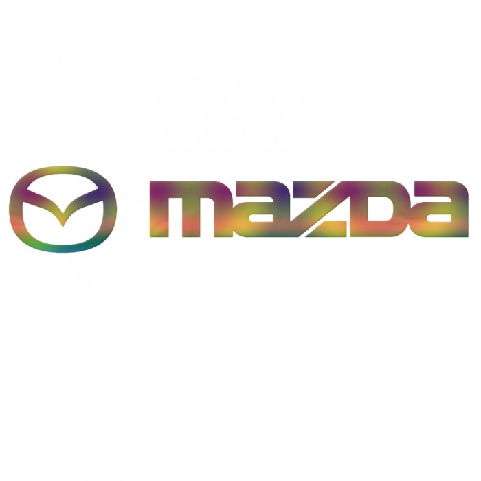 Sticker Mazda Logo , Autocolant cu Emblema Oficiala Mazda pentru Masina Ta