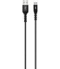 Cablu de date si incarcare USB TYPE C - USB 2.0 1m 5A Well negru