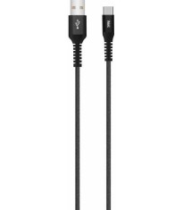 Cablu de date si incarcare USB TYPE C - USB 2.0 1m 5A Well negru