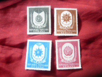 Serie Romania 1951 Ordine si medalii , nu are guma foto