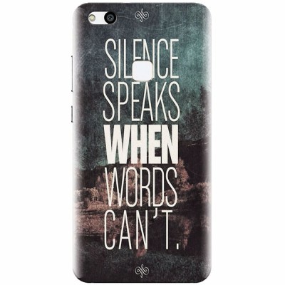 Husa silicon pentru Huawei P10 Lite, Silence Speaks When Word Cannot foto