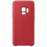 Husa SAMSUNG pentru Galaxy S9 (G960), Textil Capac Spate Hyperknit Cover Rosie