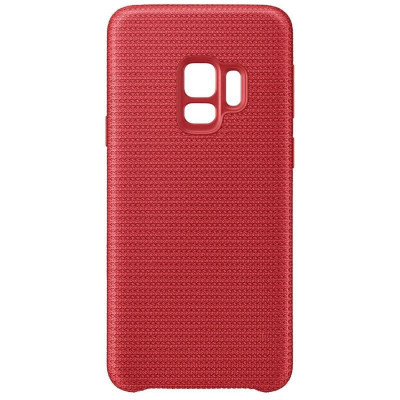 Husa SAMSUNG pentru Galaxy S9 (G960), Textil Capac Spate Hyperknit Cover Rosie foto