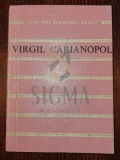 VIRGIL CARIANOPOL ( DEDICATIE )