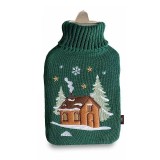 Recipient apa calda model Craciun textil multicolor PK cm 20 x 33 H, 1.5 L