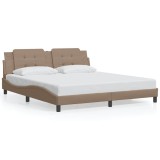 Cumpara ieftin Cadru de pat fara saltea, Zadar, cappuccino, 180x200 cm, piele ecologica
