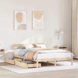 VidaXL Cadru de pat fără saltea, 160x200 cm, lemn masiv pin 3301518