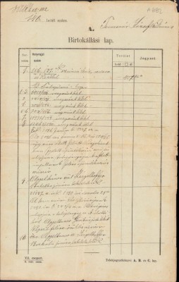 A2026 Foaie de avere, 1899, Timișoara foto