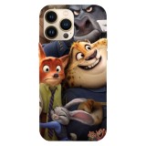 Husa compatibila cu Apple iPhone 15 Pro Max, Viceversa, model Zootopia characters , Silicon, TPU, Transparent, Carcasa