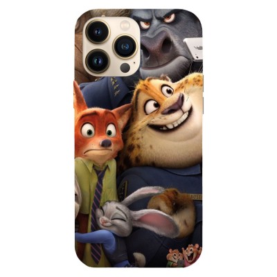 Husa compatibila cu Apple iPhone 14 Pro Max, Viceversa, model Zootopia characters, Silicon, TPU foto