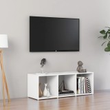 VidaXL Comodă TV, alb, 107x35x37 cm, PAL