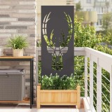 Panou Decorativ de Grădină Negru 50 x 140 cm