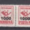ROMANIA 2001 PORTO DUBLE SERIE MNH