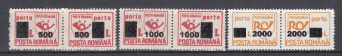 ROMANIA 2001 PORTO DUBLE SERIE MNH