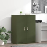 vidaXL Dulap de depozitare Verde măsliniu 80 x 40 x 105 cm 891692