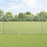 Gard din s&acirc;rmă sudată cu 13 st&acirc;lpi v&acirc;rfului 1.2 x 50 m Oțel galvanizat