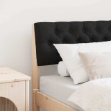 VidaXL Tăblie tapițată Negru 75 cm Lemn de pin masiv 879206
