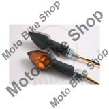 MBS Set semnalizari Shin Yo Kite, 12V/6W, brat lung, prindere M8, negru, Cod Produs: 7050068MA