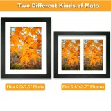 Set 4 rame foto Gcelps, dimensiuni totale 28.5 x 23.2 x 1.5 cm, lemn, sticla, negru