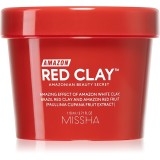 Missha Amazon Red Clay&trade; masca de curatare pentru reducerea sebumului si minimalizarea porilor cu argila 110 ml