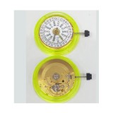 Mecanism ceas Automatic 2836-2 Dual Date clona ETA 2836 placat Gold