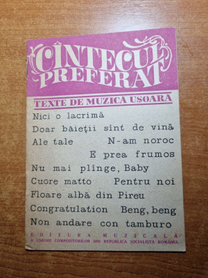 cantecul preferat - texte de muzica usoara - din anul 1968 foto