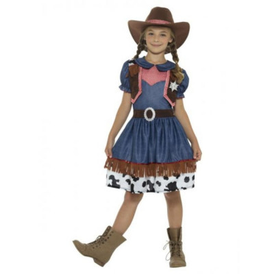 Costum cowgirl pentru fete 10-12 ani 145-158 cm foto