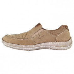 Pantofi casual barbati piele naturala - Rieker bej - Marimea 40