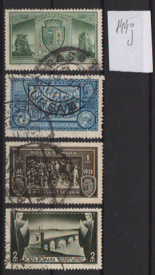 TIMBRE 144j, ROMANIA, 1933, CENTENARUL ORASULUI TURNU SEVERIN, STAMPILAT foto