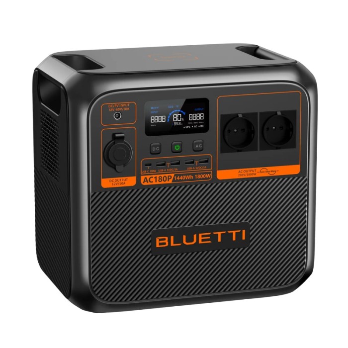 Statie de energie portabila BLUETTI AC180P 1800W 1440Wh - power station