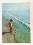 RF159 - Carte Postala - Mamaia. Primii pasi in mare, circulata 1976