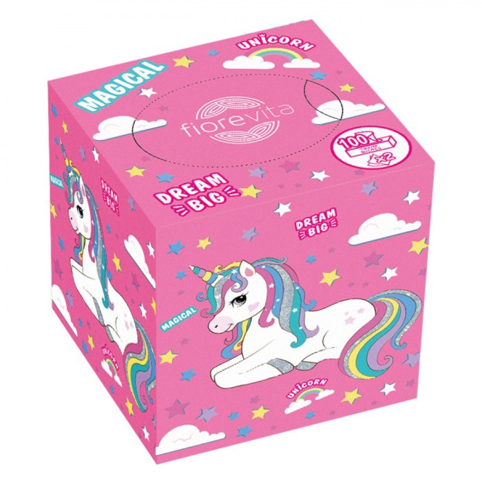 șervețele Cub, Fiorevita, Unicorn, 100 Buc, 2 Straturi, Multicolor