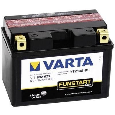 Batterie Magneti Marelli YTZ14S = Yuasa 11Ah Honda VT C2B