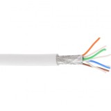 Rola 100m cablu de retea RJ45 Cat. 6A S/FTP PiMF Alb, InLine IL76899W