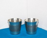 Pahare vodka (cupe), staniu &amp; argint - design Karl Erik Palmberg, Alton, Falk&ouml;ping Suedia