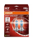Set 2 Becuri 12V H7 55W Osram Night Breaker Laser NextGen +150%
