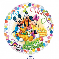 Balon folie 45cm Mickey &amp;amp; Friends &amp;quot;Happy Birthday&amp;quot;, Amscan 29007 foto