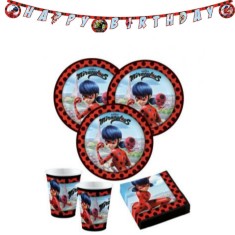 Set de petrecere din 37 de piese Buburuza Miraculoasa