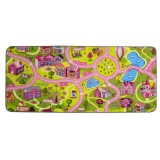Covoras camera copii Playcarpet girls, 80 x 120 cm, poliamida, multicolor, dreptunghiular