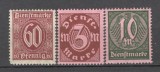 Deutsches Reich.1921 Timbre de serviciu-Cifra MD.130, Nestampilat